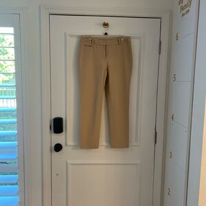 White House Black Market Tan Slim Ankle Pants